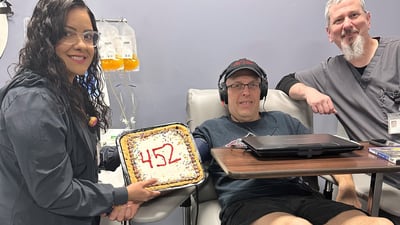452 donations and counting: Naperville blood donor’s dedication has kept him giving for 27 years