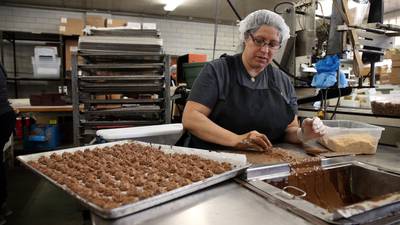 One of the last Chicago family-owned candymakers preps for Valentine’s Day, and a sticky future ahead